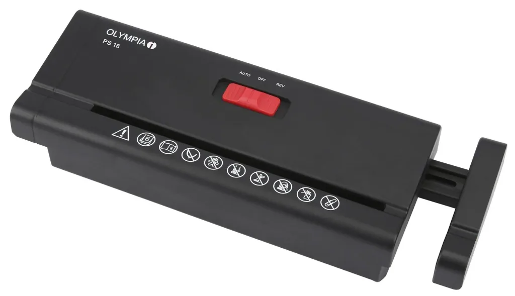 Paper shredder attachment, black