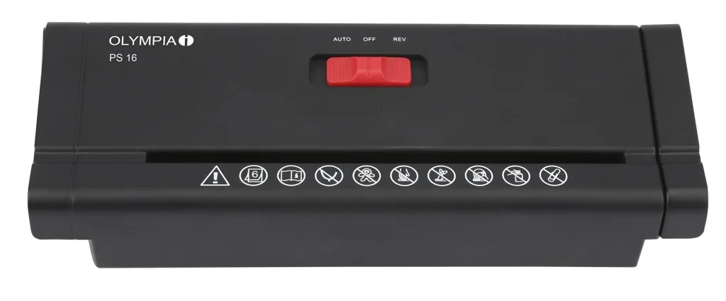 Paper shredder attachment, black