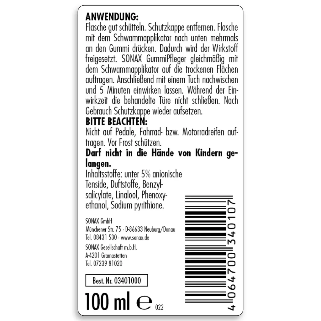 Rubber care product 100 ml