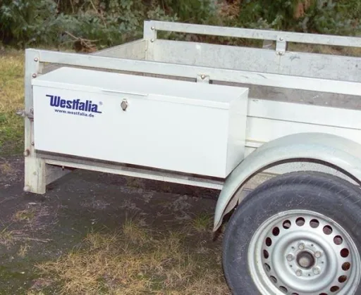 Metal storage box with locking device