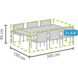 protective cover for rectangular lounge set - L