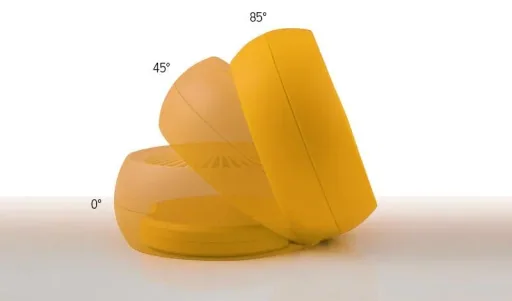 Dinky yellow table fan