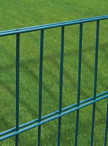 Set groene dubbelstaafmatten, 15 stuks, per stuk 103x200 cm
