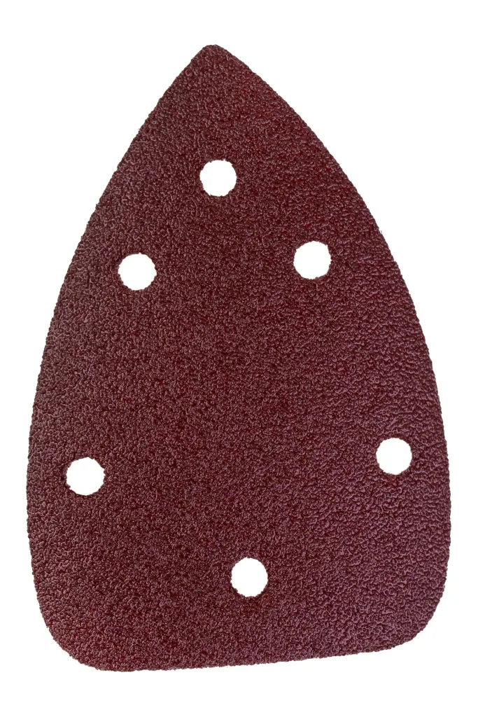 Schuurdriehoeken, korrel 80, 140 x 140 x 8 mm, 5 stuks