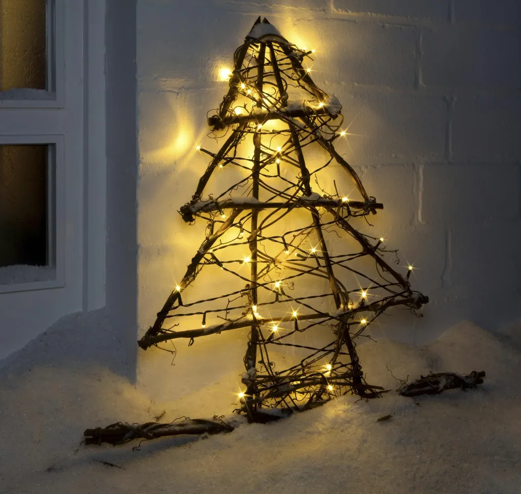 LED lichtketting met 48 warm witte LEDs, 3,6 m, IP44, batterijgevoed (Batterijen niet inbegrepen)