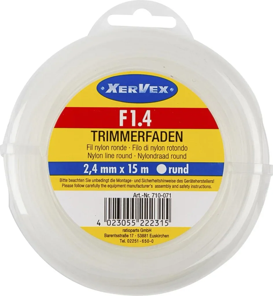 Polyamide draad (nylon), rond, 2,4 mm/15 m