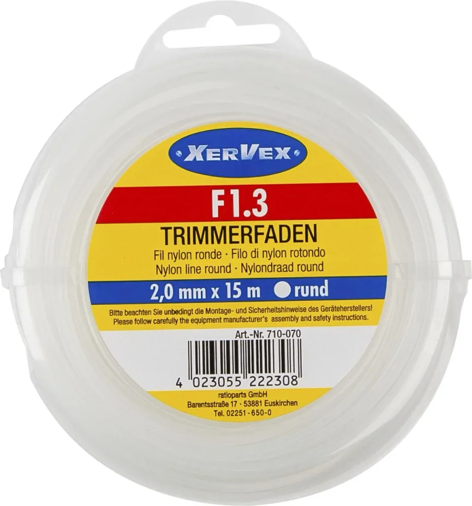 Polyamide draad (nylon), rond, 2,0 mm/15 m