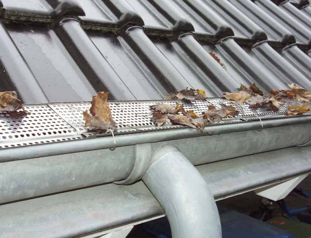 Stainless steel gutter guard 6 plates each 50 cm long/ 12.5 cm deep