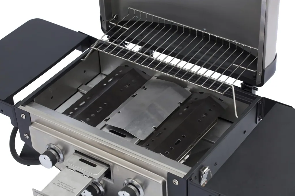 Table gas grill smoker "DALLAS" black