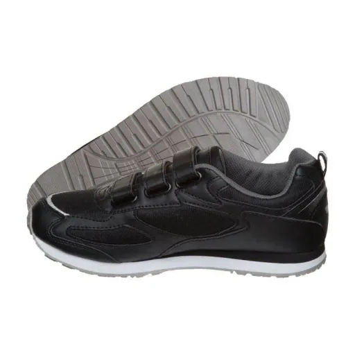 Casual shoe with Velcro fastener, color black, size 45