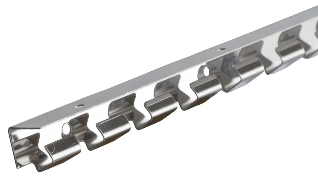 Hook rail 125cm stainless steel for PVC curtain