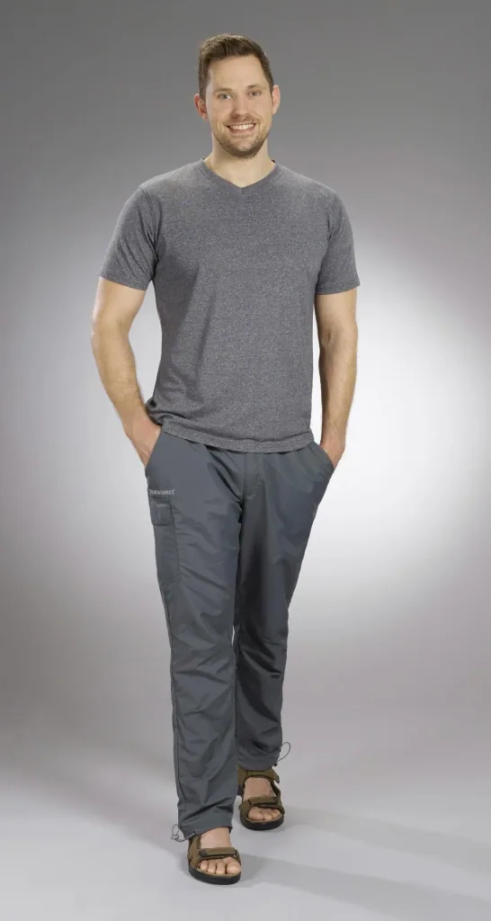 Functional trousers, color anthracite, size 2XL
