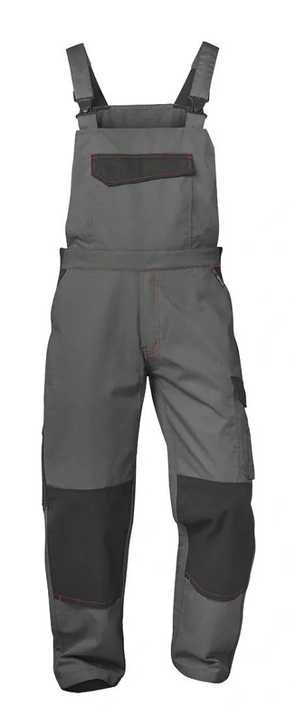Dungarees for work and leisure, color gray, size 48