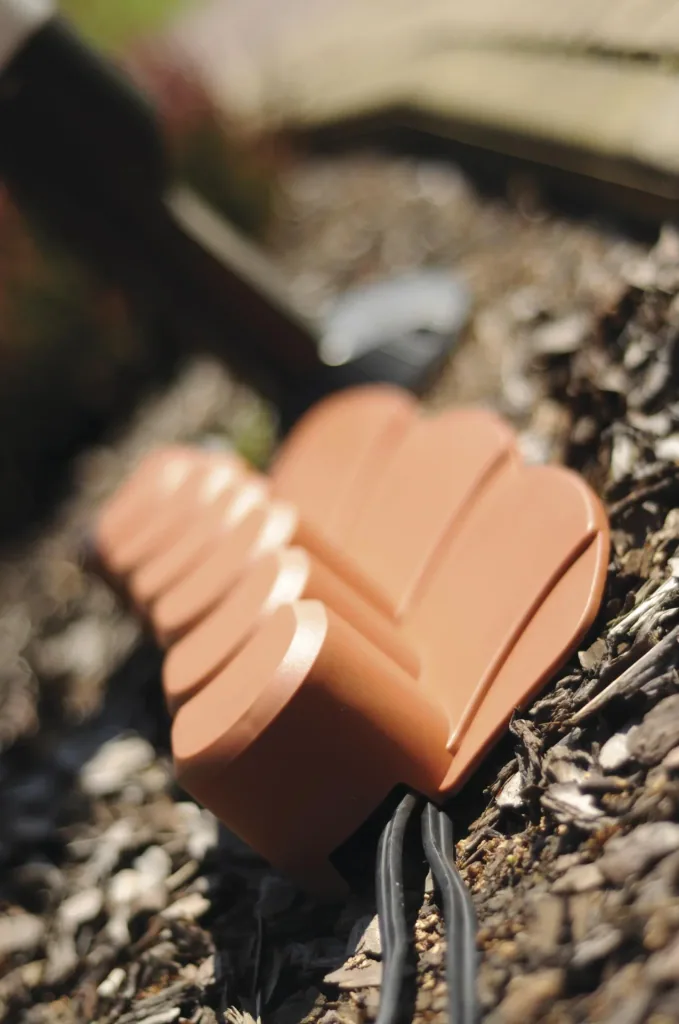 HAPPY GRASS edging, terracotta - 16 pieces - 2.05 m