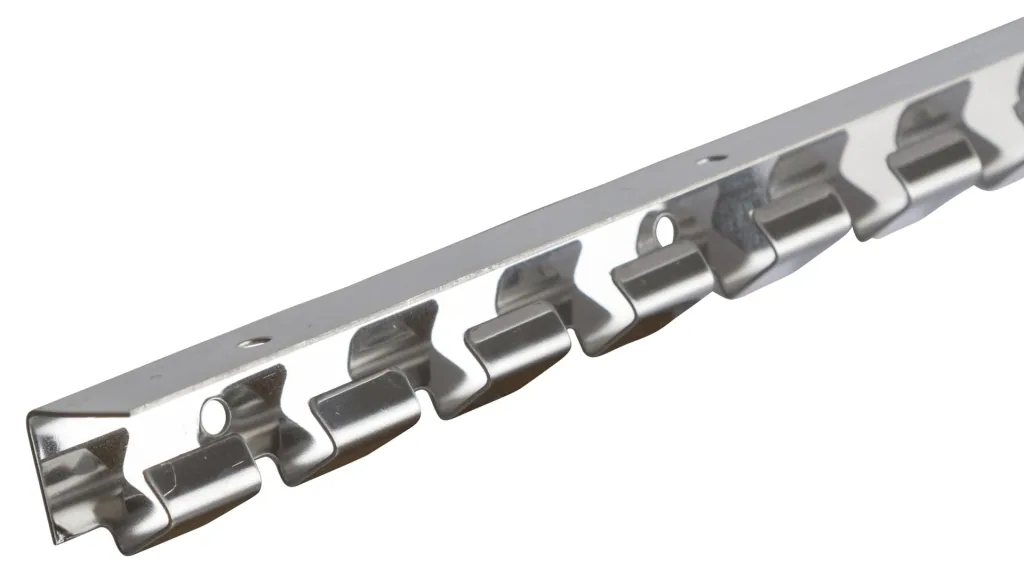 Hook rail 100cm stainless steel for PVC curtain