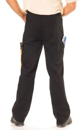 Stretch worker jeans, color black, size 56