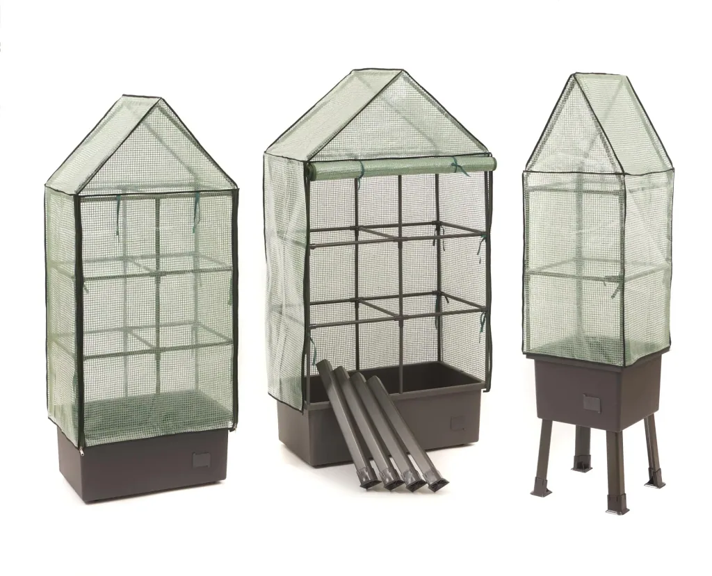 5-in-1 planting system / raised bed “Spitzbergen”, size L, 40 x 40 x 128 cm, feet 33 cm
