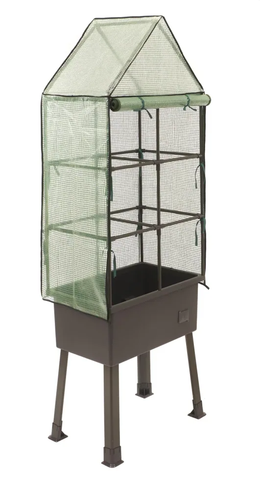 5-in-1 planting system / raised bed “Spitzbergen”, size L, 40 x 40 x 128 cm, feet 33 cm