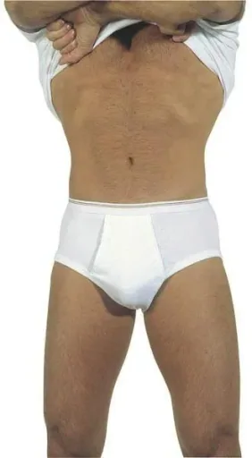 Sports briefs, double rib, 2-pack, white, size 8