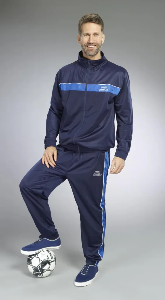 Polo shirt with zip, azure blue, size L