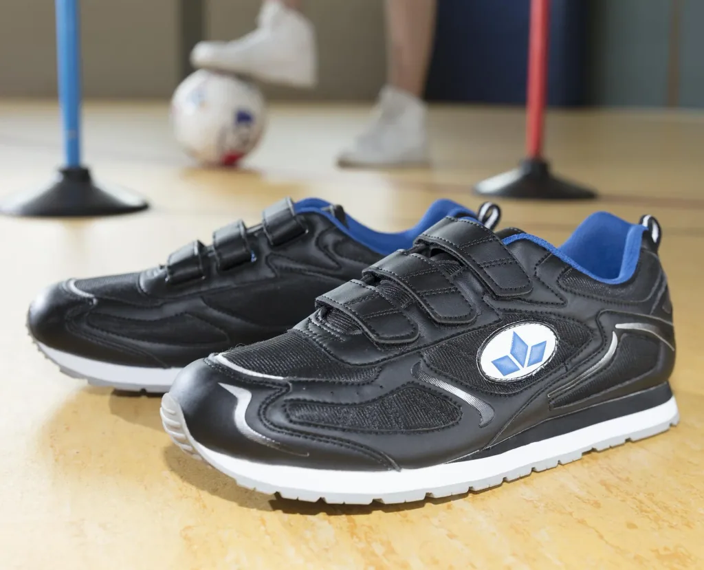 Velcro leisure shoe, black-blue, size 39