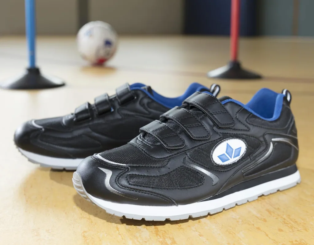 Velcro leisure shoe, black-blue, size 39