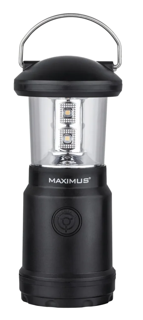 LED camping light with suspension and 2 brightness levels