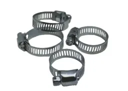 Hose clamp, galvanized, band width 9 mm (W1), clamping range 40-60 mm - 4 pieces