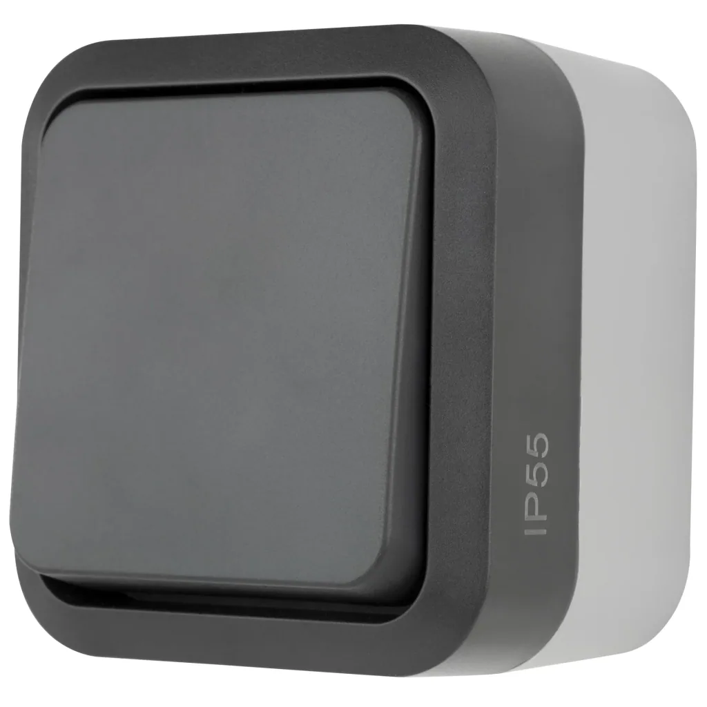 Surface-mounted damp-proof cross switch IP55