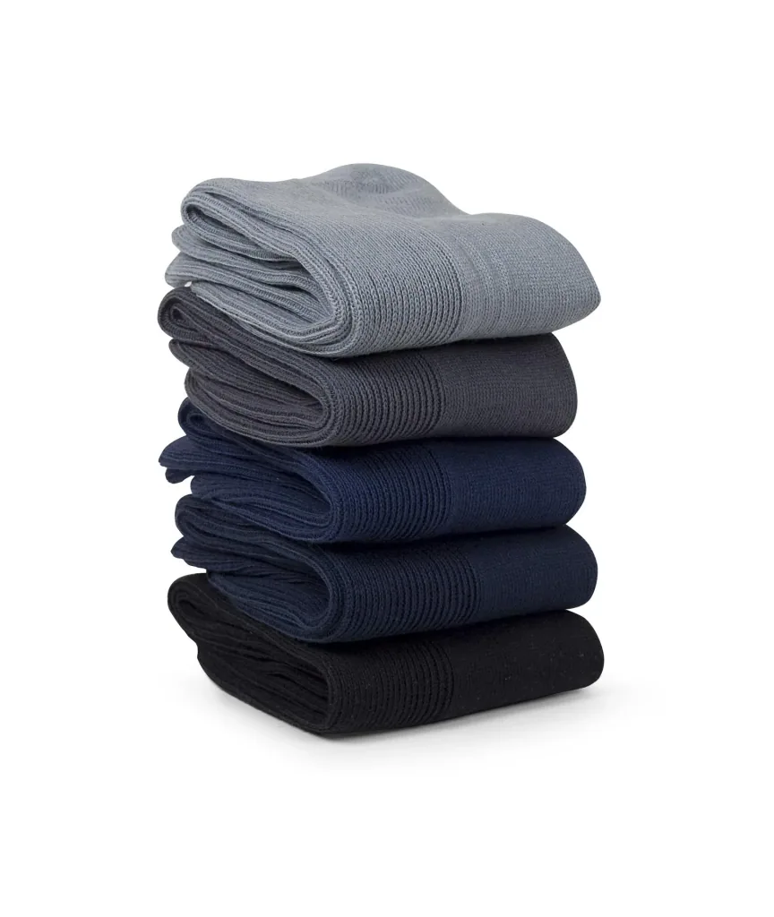 Comfortable socks, dark assorted, size 47 - 50, 5 pairs