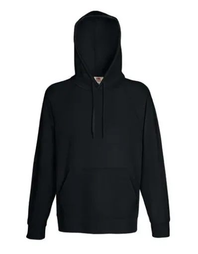 Hoody with kangaroo pocket, color black, size L