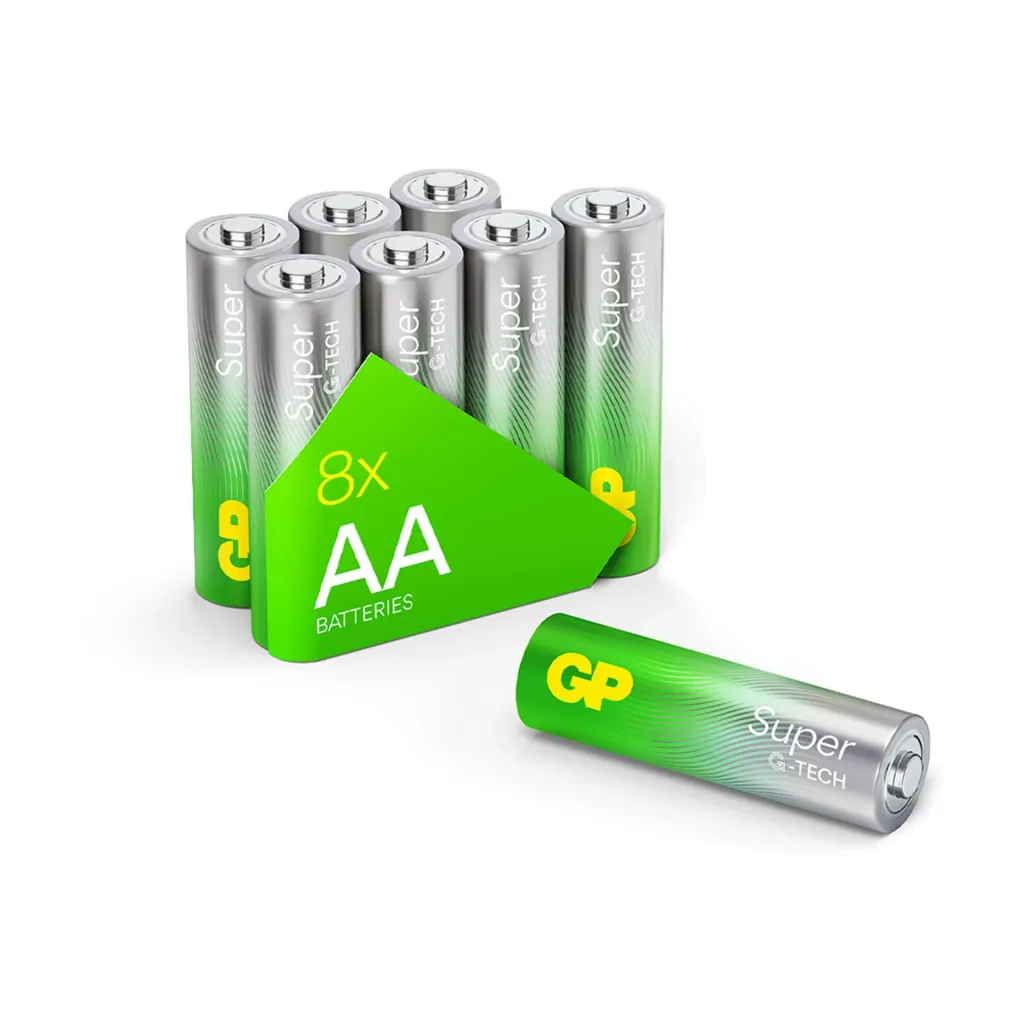 SUPER Mignon (AA) Alkaline Batteries - 8 pieces