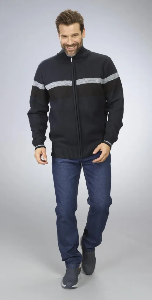 Cardigan, color navy, size M