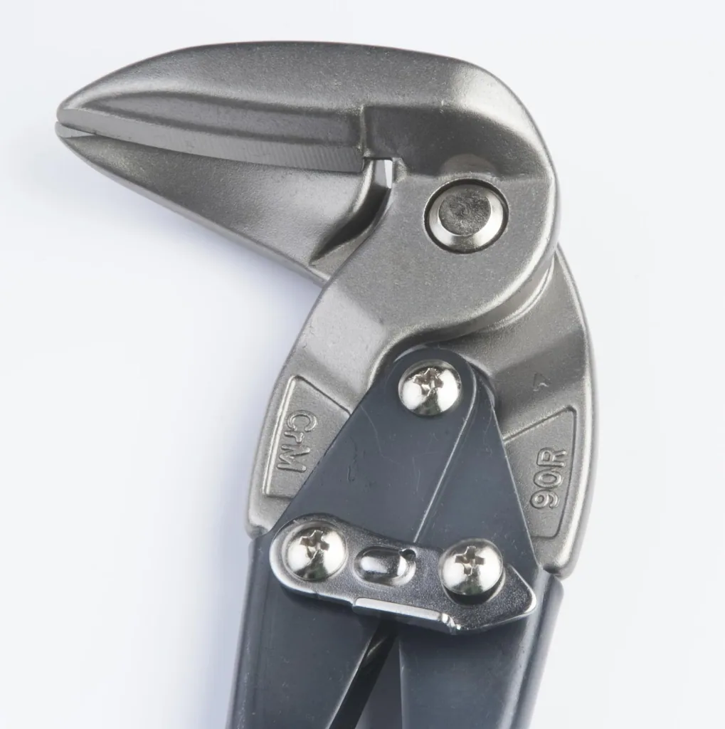 Angle figure and through-feed scissors right