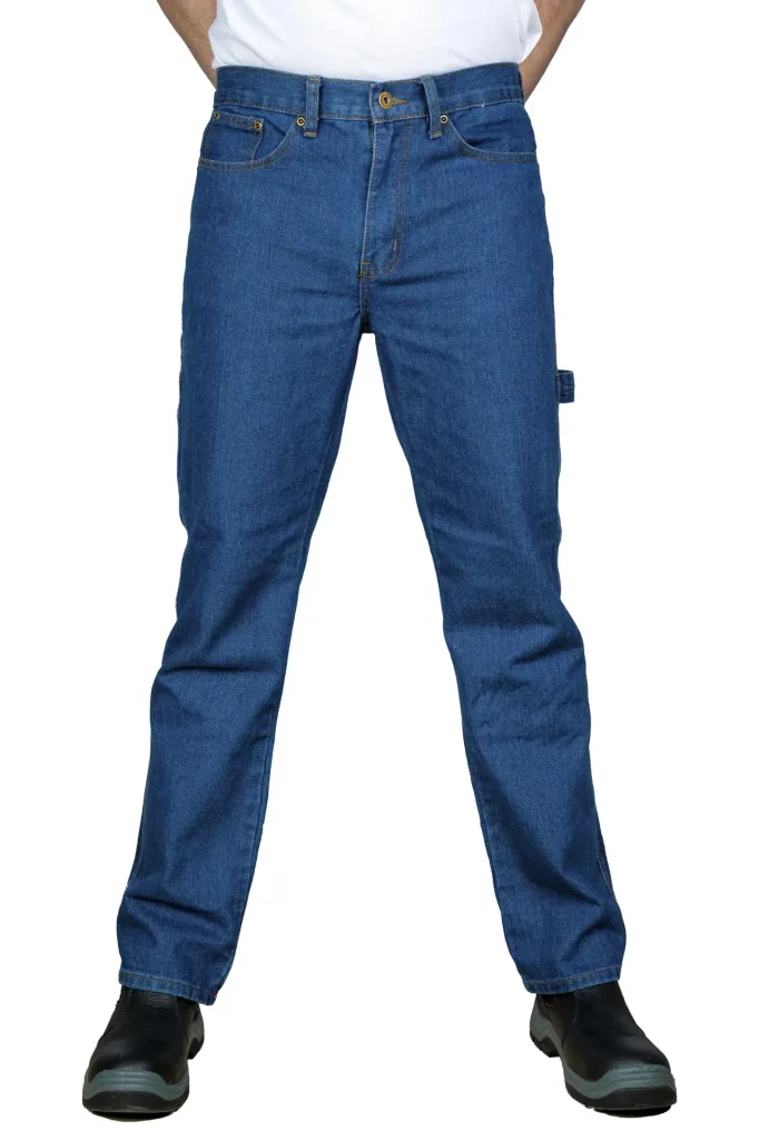 Work jeans made of durable denim, color blue, size 57
