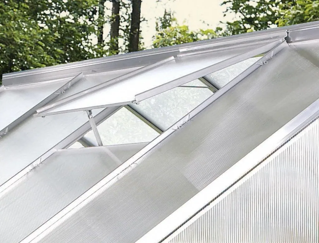 Aluminum roof window for Calypso, without glass, aluminum