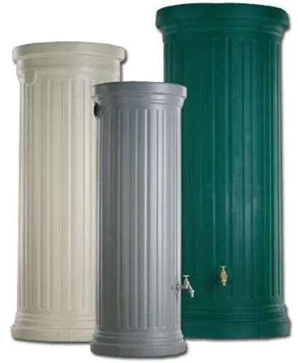 Column tank / rain barrel "CLASSIC line", stone grey, 1000 liters