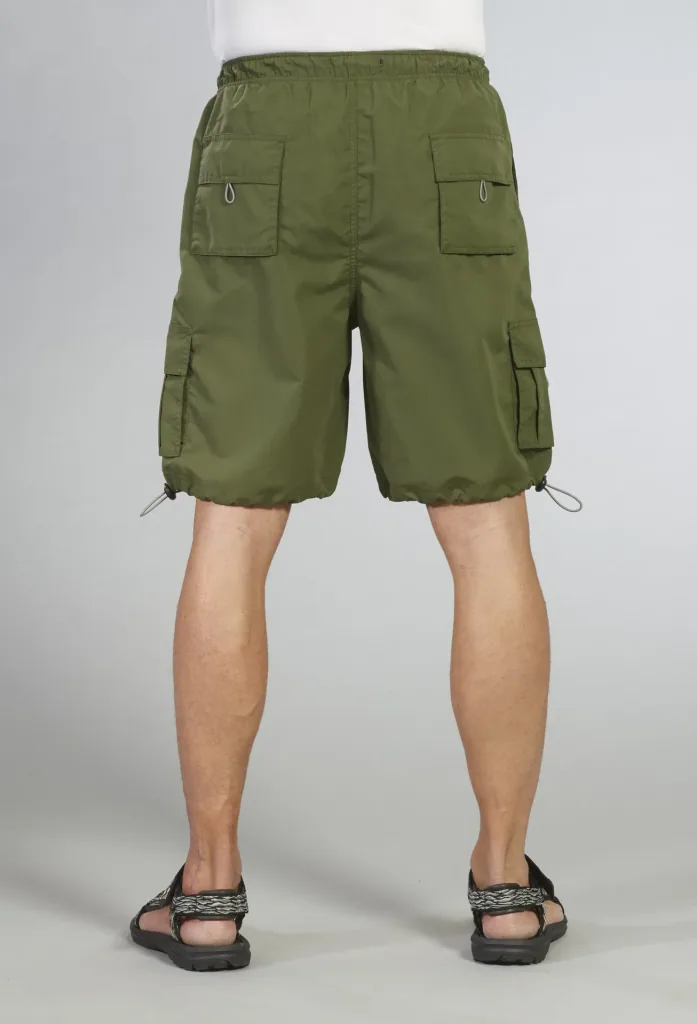Men's elasticated shorts, black, size L