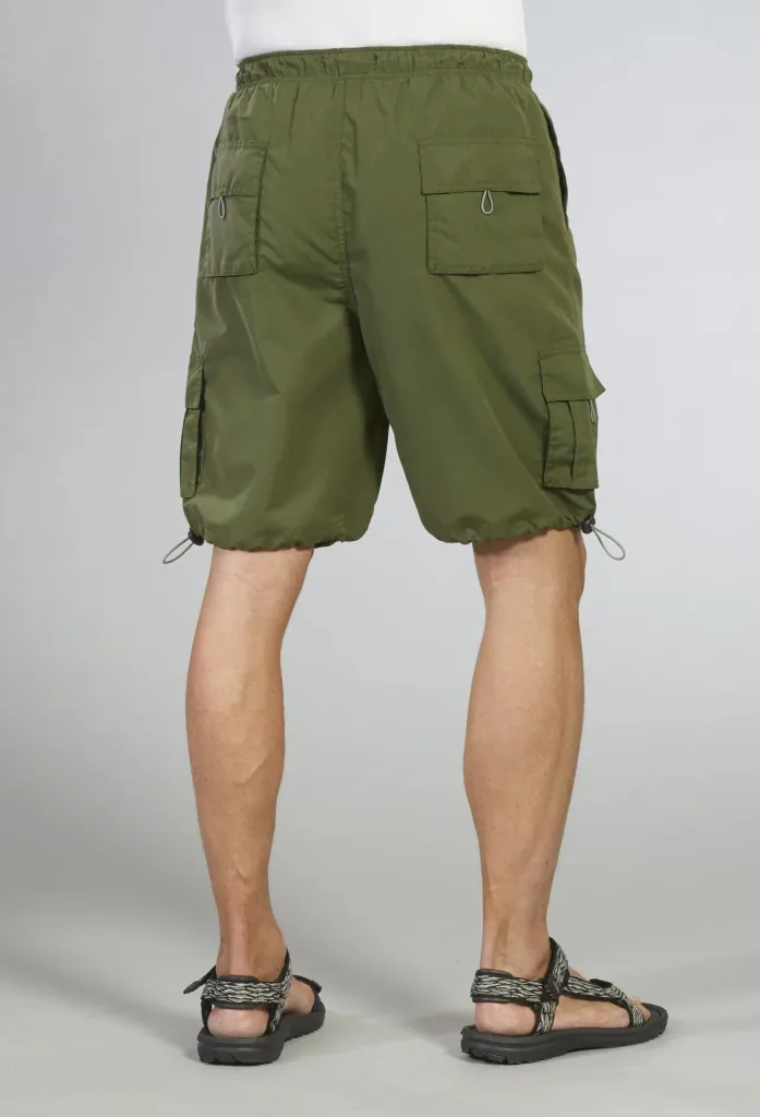 Men's elasticated shorts, black, size L