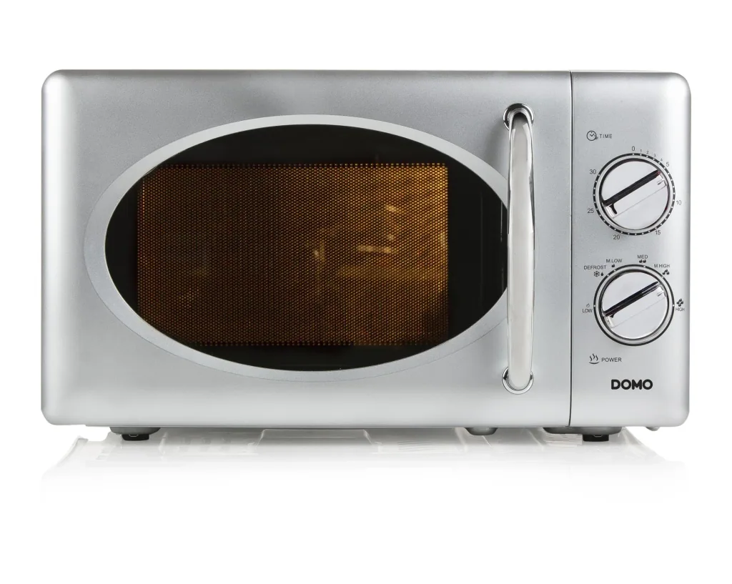 Microwave "DO3020", with defrost function and timer, 20 liters, 6 power levels, silver, 700 watts