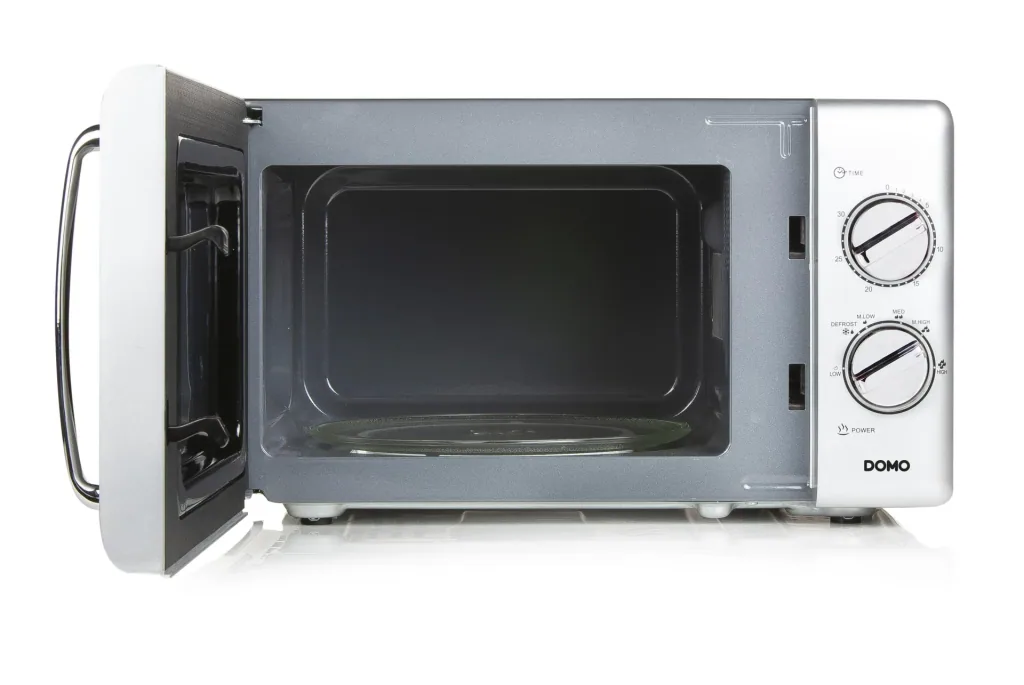 Microwave "DO3020", with defrost function and timer, 20 liters, 6 power levels, silver, 700 watts