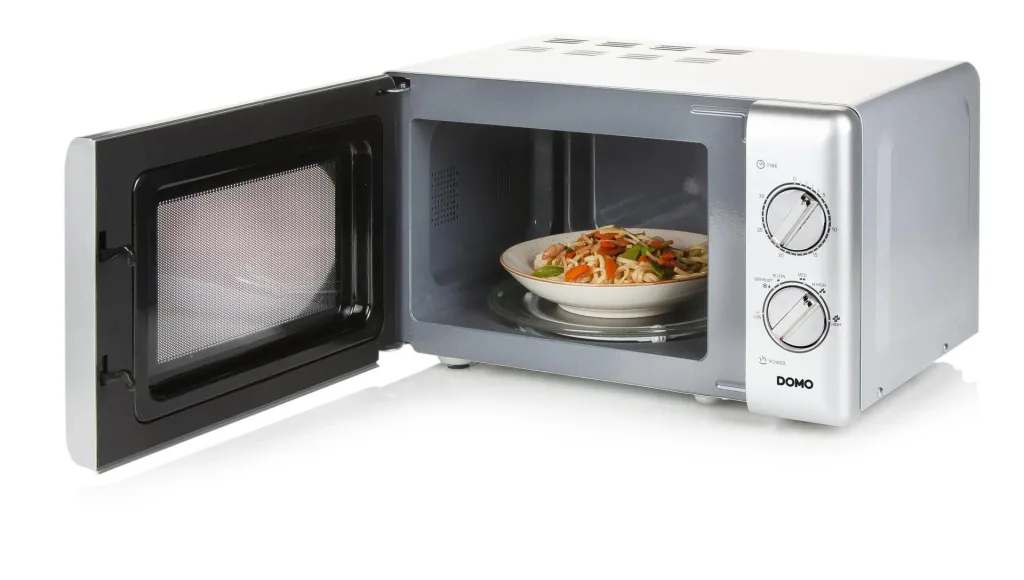Microwave "DO3020", with defrost function and timer, 20 liters, 6 power levels, silver, 700 watts