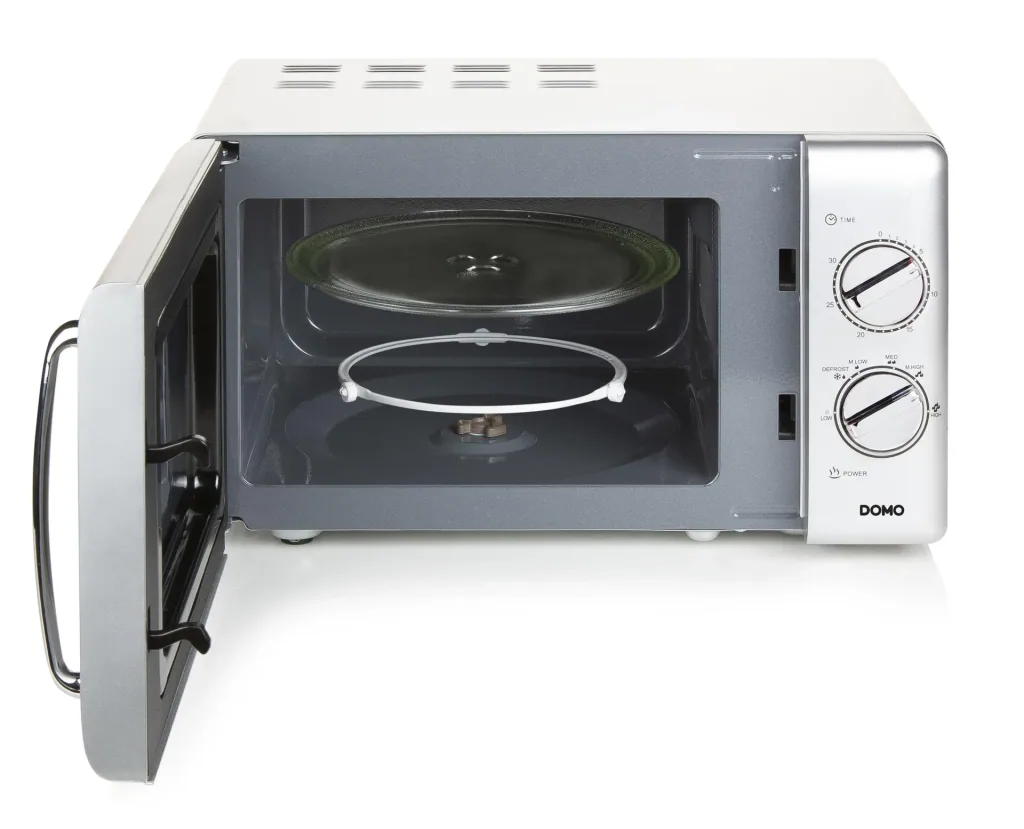Microwave "DO3020", with defrost function and timer, 20 liters, 6 power levels, silver, 700 watts