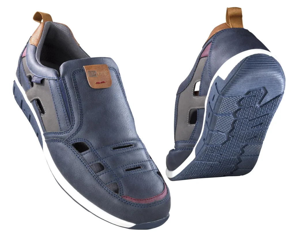 Slipper with climate zones, navy, size 40