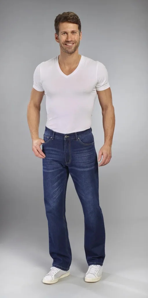 Jeans Loose Fit, Farbe bluestone, Gr.30