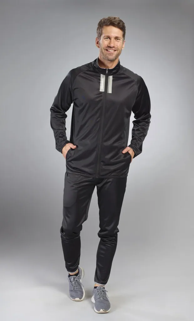 Tracksuit, 2-piece, black/grey, size L