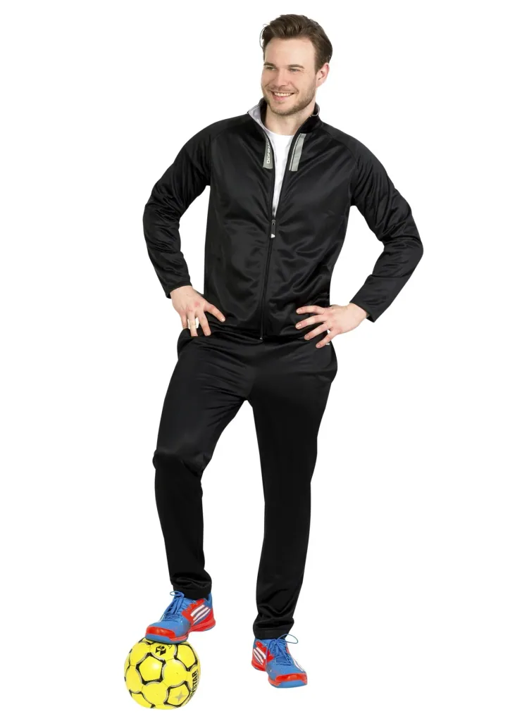 Tracksuit, 2-piece, black/grey, size L