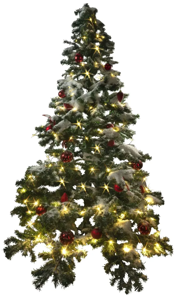 LED light chain with 100 warm white LEDs
