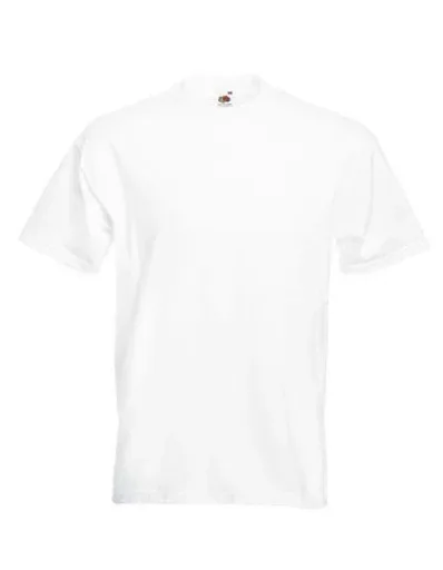 T-shirt with round neck, color white size 3XL