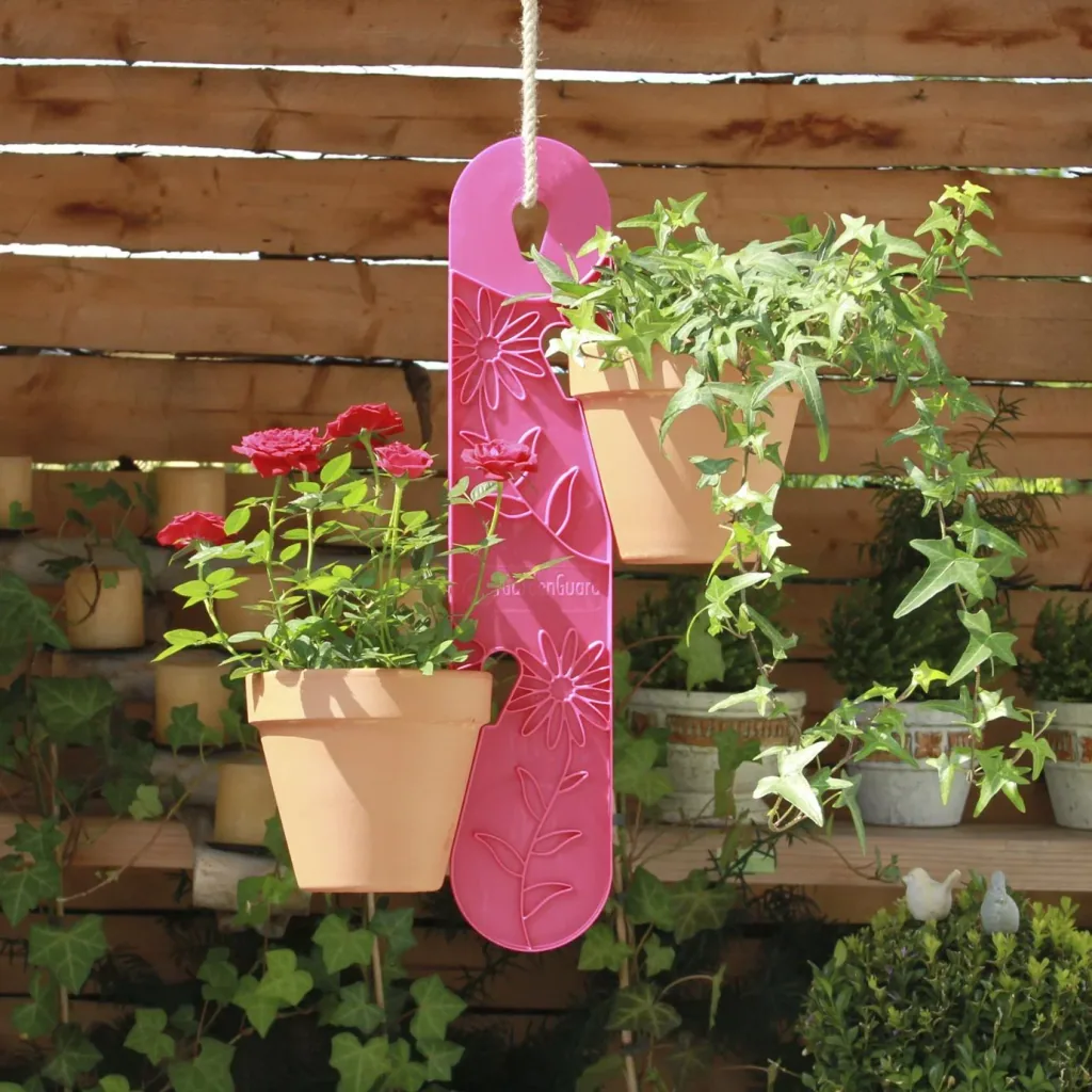 Blumenampel, pink